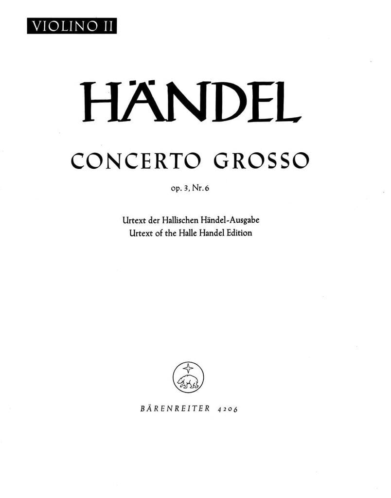 Concerto grosso in D major Op.3/6 (HWV 317)